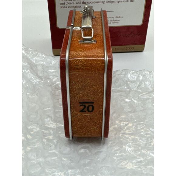 2000 Hallmark Keepsake Hopalong Cassidy Ornament Tin Lunch Box W/thermos 2pc Set - Picture 8 of 12